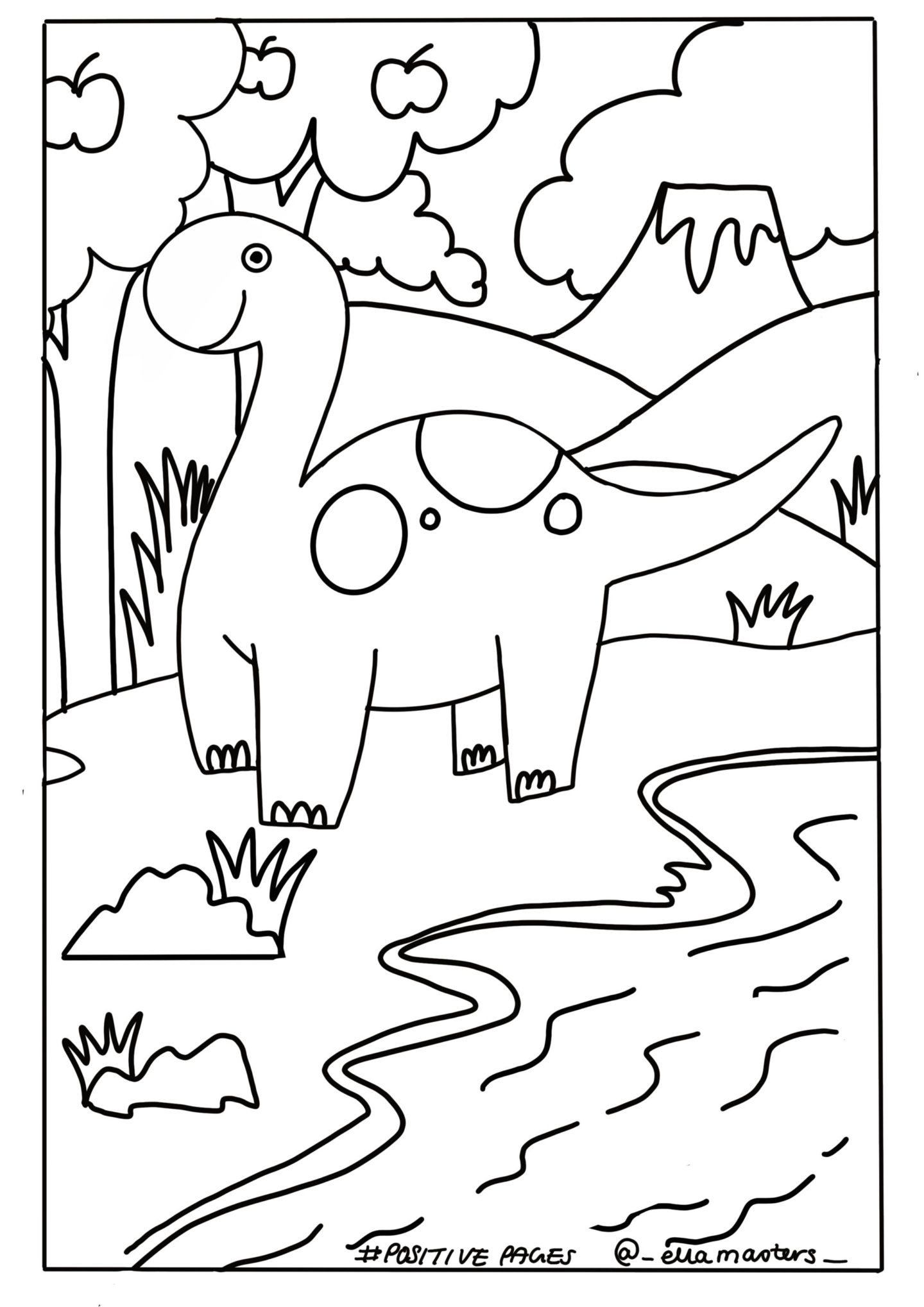 #POSITIVEPAGES - Downloadable children's colouring in pages